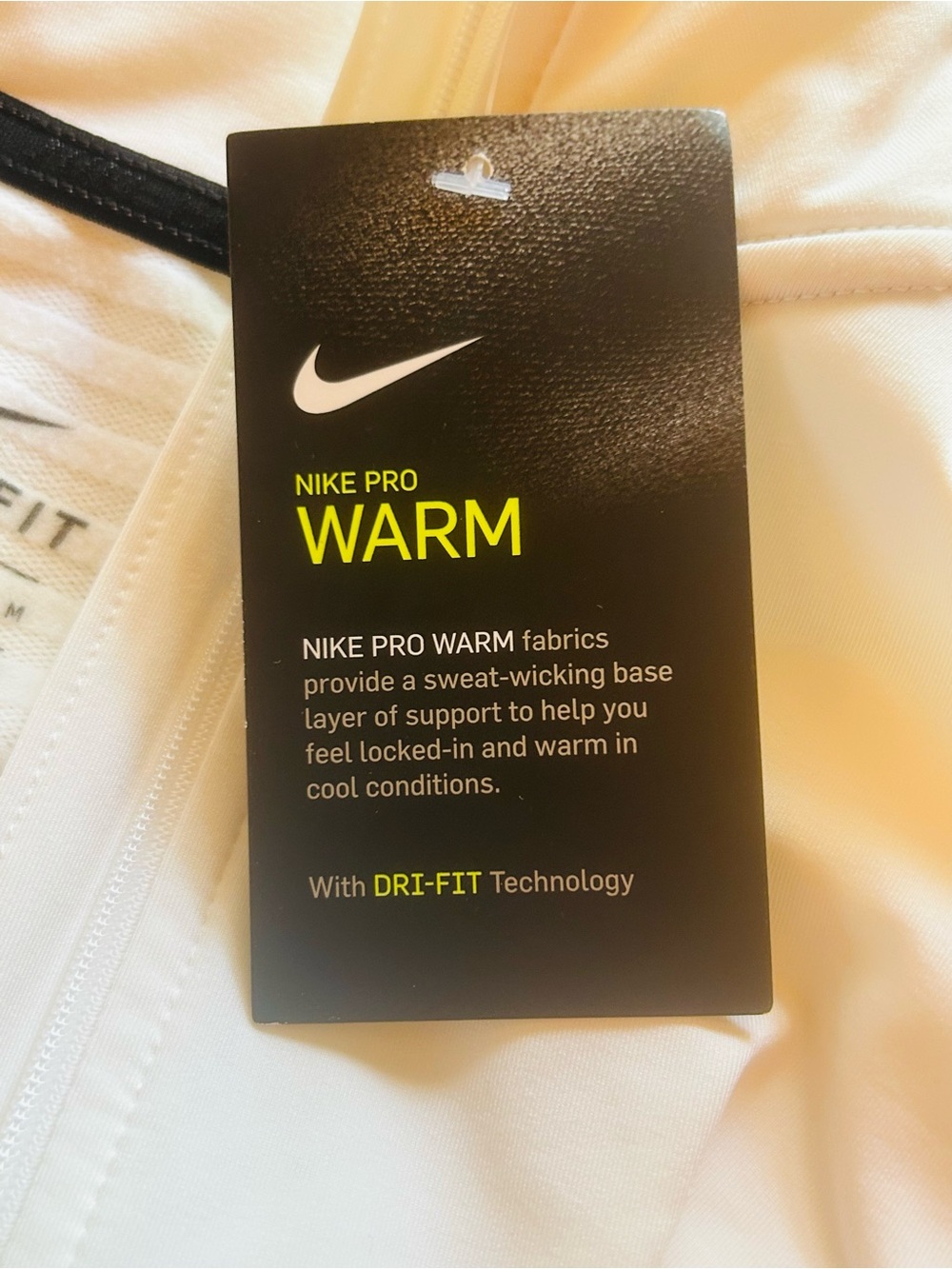 White Nike Warm fitted quarter zip - Picture 6 of 8